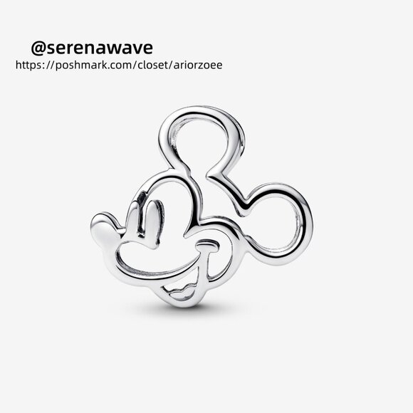 Pandora Disney Mickey Mouse Openwork Charm - Picture 1 of 6